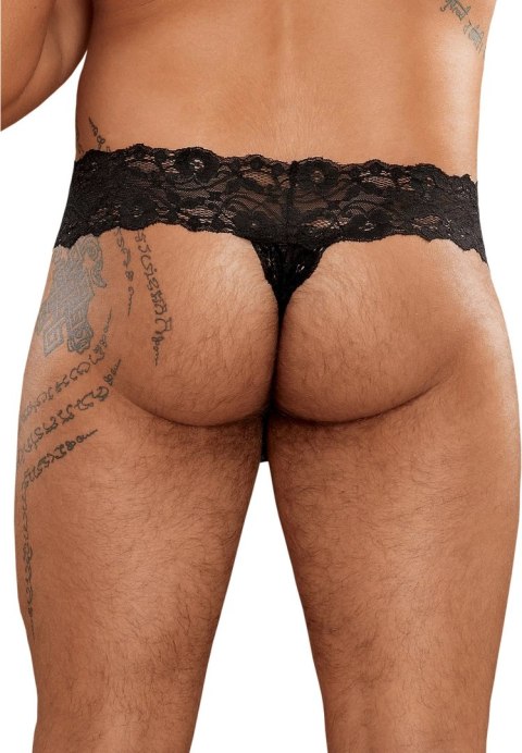 Male Power Scandal-Lace Stringi męskie z koronką L/XL czarne Male Power Scandal-Lace Stringi męskie z koronką L/XL czarne