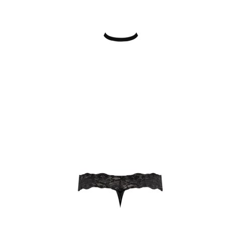 Male Power Scandal-Lace - Stringi z koronkowym chokerem, czarne Male Power Scandal-Lace - Stringi z koronkowym chokerem, czarne