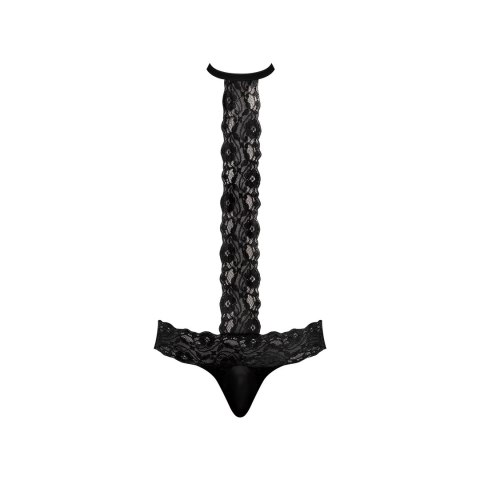 Male Power Scandal-Lace Stringi z ozdobnym chokerem L/XL koronka Male Power Scandal-Lace Stringi z ozdobnym chokerem L/XL koronka