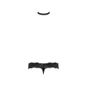 Male Power Scandal-Lace Stringi z ozdobnym chokerem L/XL koronka