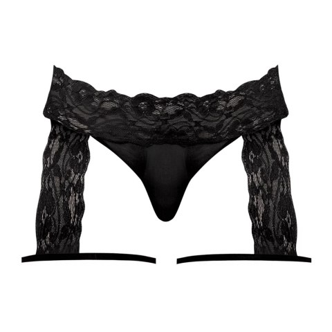 Male Power Scandal-Lace stringi z pasami ozdobnymi, koronka, rozmiar uniwersalny Male Power Scandal-Lace stringi z pasami ozdobnymi, koronka, rozmiar uniwersalny