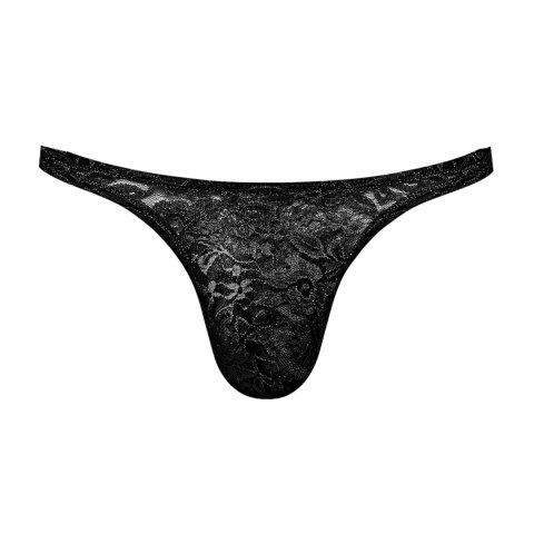 Male Power Stretch Lace - stringi męskie, koronkowe, czarne Male Power Stretch Lace - stringi męskie, koronkowe, czarne