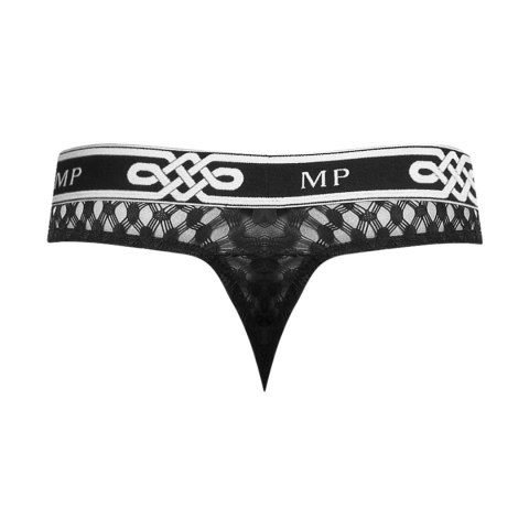 Male Power Stringi Lo Rise SM męskie, niskie wycięcie, czarne Male Power Stringi Lo Rise SM męskie, niskie wycięcie, czarne