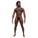 Male Power Virgo Leather Look Uprząż Regulowana Czarna