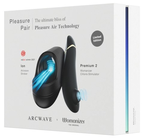 Arcwave Zestaw Premium Wodoodporny - Stroker Ion + Womanizer Premium 2 Arcwave Zestaw Premium Wodoodporny - Stroker Ion + Womanizer Premium 2