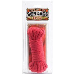 Doc Johnson Lina do Bondage 10m Bawełniana, Kolor Czarny