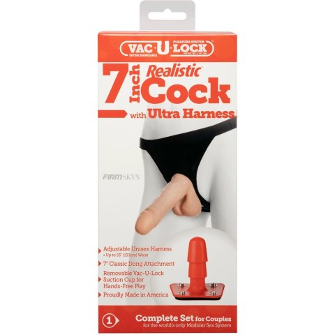 Doc Johnson Ultra Harness System z pasem i modelem 18 cm Vac-U-Lock Doc Johnson Ultra Harness System z pasem i modelem 18 cm Vac-U-Lock