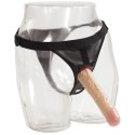 Doc Johnson Ultra Harness zestaw z uprzężą i akcesorium 20 cm czarny