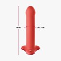 Fun Factory Magnum 18,3 cm Czerwony - silikonowy model z przyssawką