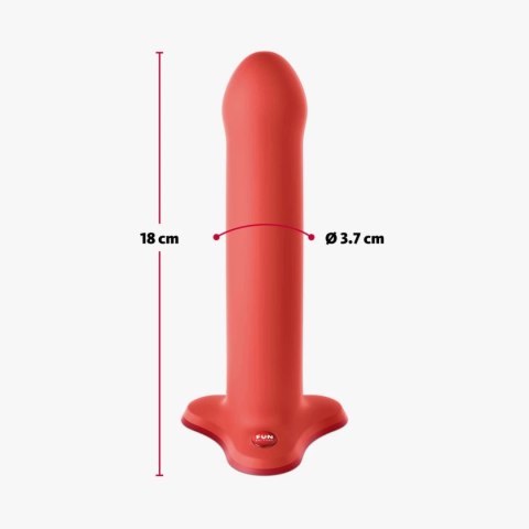 Fun Factory Magnum 18,3 cm Czerwony - silikonowy model z przyssawką Fun Factory Magnum 18,3 cm Czerwony - silikonowy model z przyssawką