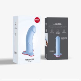Fun Factory The Boss silikonowy model zakrzywiony niebieski 17,9 cm