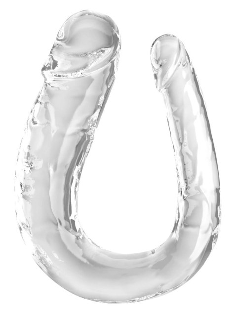 King Cock Clear Double Trouble Large - Transparentny model podwojny 44 cm King Cock Clear Double Trouble Large - Transparentny model podwojny 44 cm