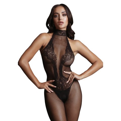 Le Desir Bodystocking Fishnet koronkowy S-XL z dekoltem halter