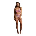 Le Desir Dazzling komplet z wysokim stanem i szelkami S-XL