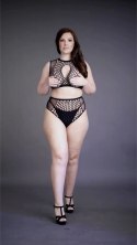 Le Desir Komplet Top i Figi Plus Size kabaretka XL-4XL czarny