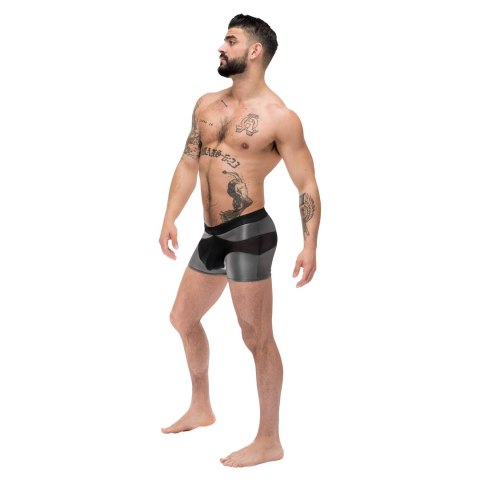 Male Power Iron Clad szorty męskie z siateczkową kieszenią czarne S Male Power Iron Clad szorty męskie z siateczkową kieszenią czarne S