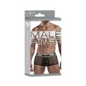 Male Power Mini szorty Peep Show czarne z pluszowym paskiem M