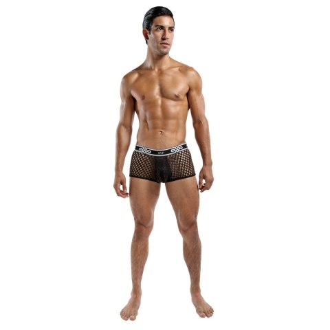 Male Power Mini szorty S z kolekcji Peep Show, czarne, niska talia Male Power Mini szorty S z kolekcji Peep Show, czarne, niska talia