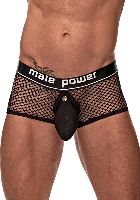 Male Power Mini szorty siateczkowe z odpinaną kieszenią S Male Power Mini szorty siateczkowe z odpinaną kieszenią S