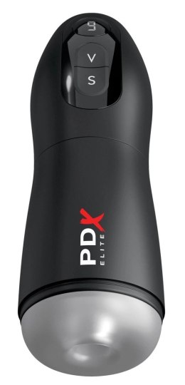 PDX Elite Suck-O-Matic Frosted Black - Automatyczna maszyna intymna 7 trybow
