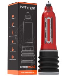 Bathmate Hydromax8 Red - System wodny do ćwiczeń, rozmiar 17,5-23 cm