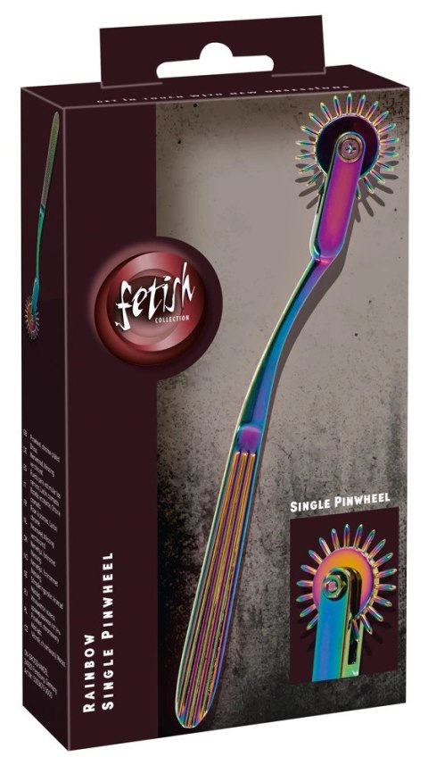 Fetish Collection Koło Kolczaste Wartenberga Rainbow 18,5 cm Metal