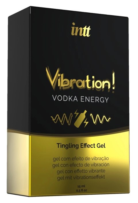 INTT Żel Vibration Vodka Energetyk 15ml efekt mrowienia INTT Żel Vibration Vodka Energetyk 15ml efekt mrowienia