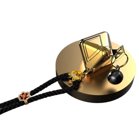 LOCKINK Kostka Wibracyjna 2.0 Złota - 9 Trybow, Ładowalna, Naszyjnik LOCKINK Kostka Wibracyjna 2.0 Złota - 9 Trybow, Ładowalna, Naszyjnik