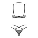 Obsessive Donarella Komplet 3-częściowy Czarny XS/S Koronka Choker