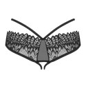 Obsessive Donarella majtki bez krocza czarne XL/2XL koronka