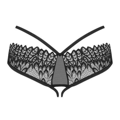 Obsessive Donarella majtki bez krocza czarne XL/2XL koronka Obsessive Donarella majtki bez krocza czarne XL/2XL koronka