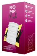 ROMP Mosh Przezroczysty Rękaw Intymny 2 Struktury TPE 6,4 cm