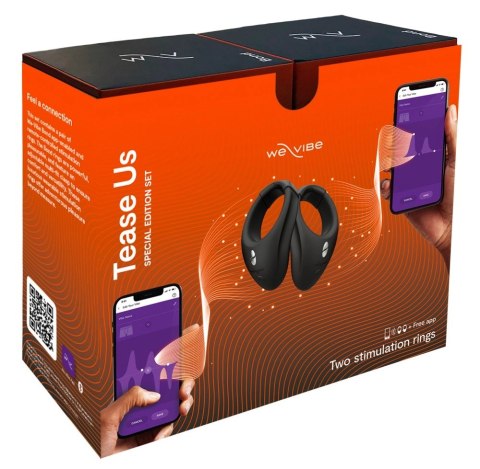 We-Vibe Tease Us Bond & Bond - Zestaw 2 inteligentnych pierścieni wibrujących We-Vibe Tease Us Bond & Bond - Zestaw 2 inteligentnych pierścieni wibrujących