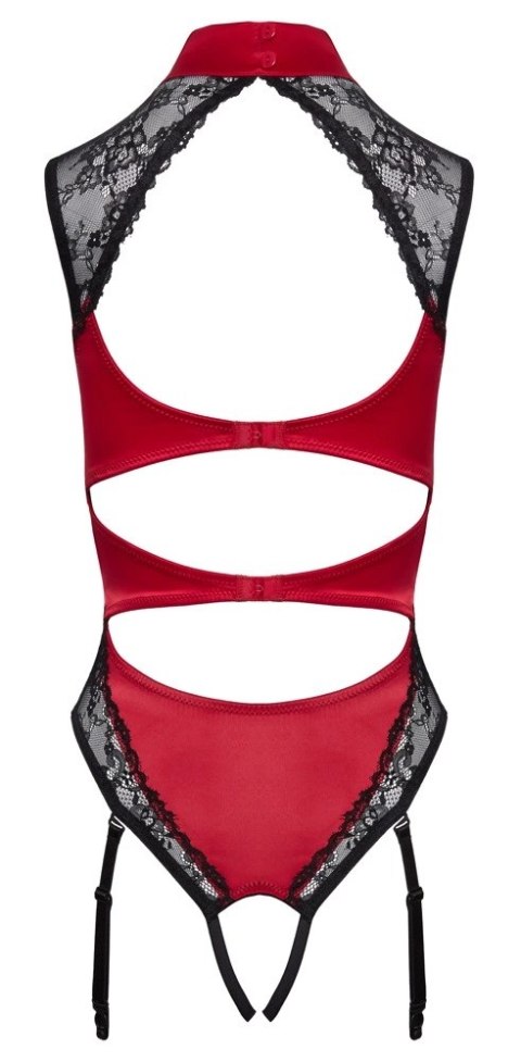 Cottelli Lingerie Body Satynowo-Koronkowe Czerwone S Regulowane Cottelli Lingerie Body Satynowo-Koronkowe Czerwone S Regulowane