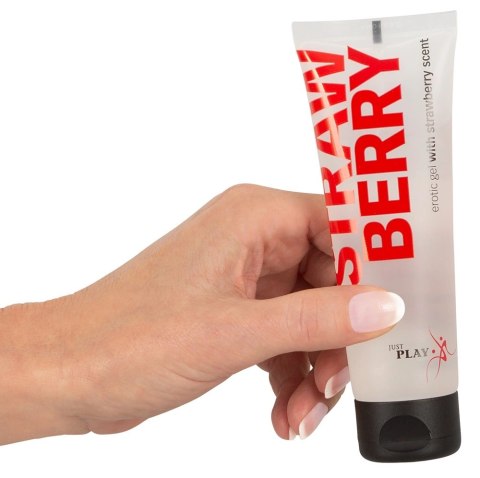 Just Play Żel intymny wodny truskawkowy 80ml vegan beztłuszczowy Just Play Żel intymny wodny truskawkowy 80ml vegan beztłuszczowy