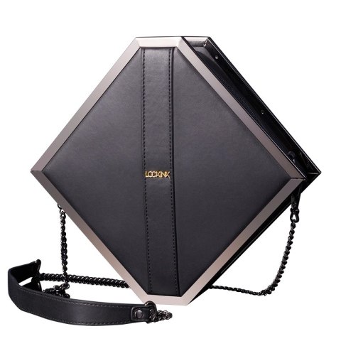 LOCKINK Elegancka torba z zestawem akcesoriow bondage, czarna