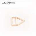 LOCKINK Zestaw obroża ze smyczą brązowa regulowana 80cm