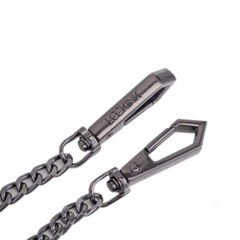 Lockink Zestaw obroża regulowana ze smyczą czarna 80cm Lockink Zestaw obroża regulowana ze smyczą czarna 80cm