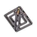 Lockink zaciski regulowane z zawieszką metal szary bezniklowy