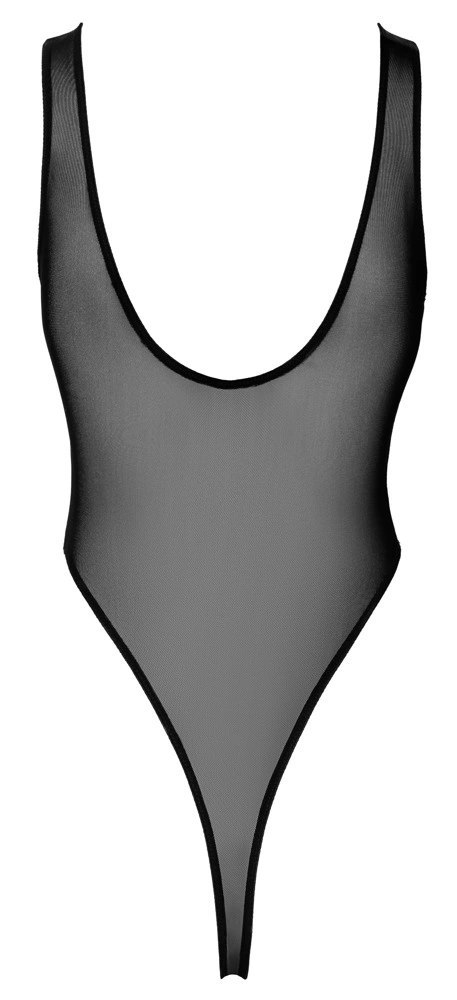 Noir Body damskie czarne S połprzezroczyste z głębokim dekoltem Noir Body damskie czarne S połprzezroczyste z głębokim dekoltem