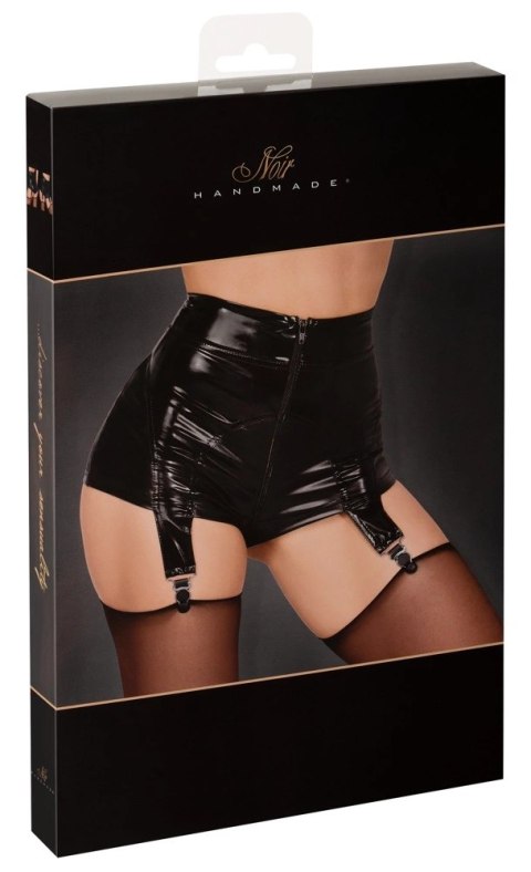 Noir Handmade F182 Majtki z wysokim stanem i szelkami czarne L Noir Handmade F182 Majtki z wysokim stanem i szelkami czarne L