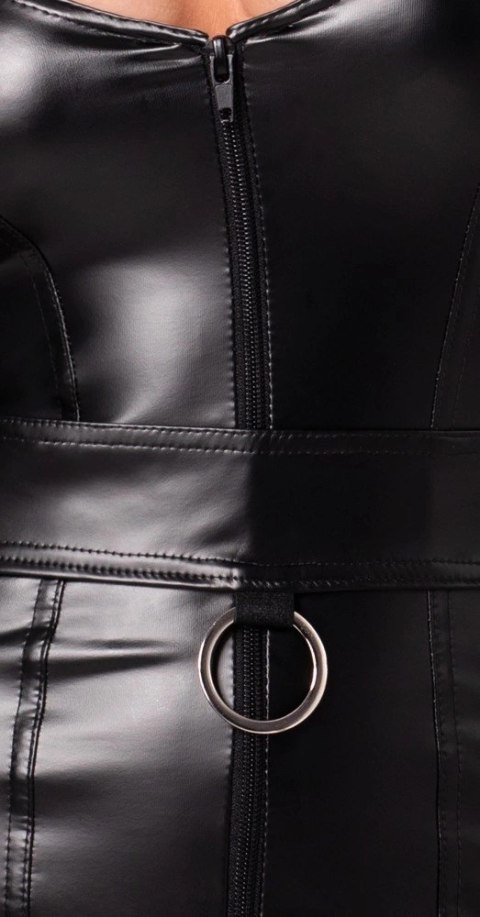 Noir Handmade Sukienka Mini Czarna z Pierścieniem Regulowana S Noir Handmade Sukienka Mini Czarna z Pierścieniem Regulowana S