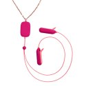 OhMiBod Sphinx Klipsy Wibracyjne Bluetooth, silikon, rożowe, aplikacja