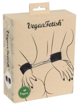 Vegan Fetish Kajdanki z Rzepami i Łańcuszkiem, Wegańskie, Regulowane