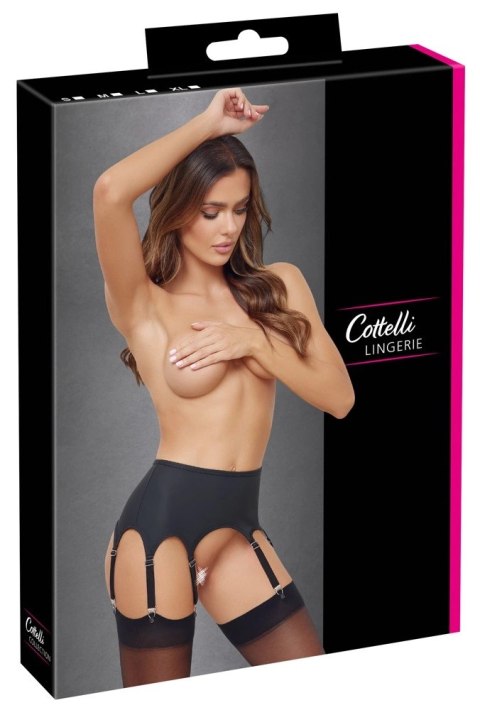 Cottelli Lingerie Pas do Pończoch 8 Szelek Czarny Matowy M Cottelli Lingerie Pas do Pończoch 8 Szelek Czarny Matowy M