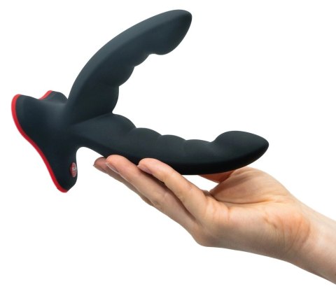 Fun Factory Ryde Black - Elastyczny model podwojny z przyssawką 12,3/10 cm Fun Factory Ryde Black - Elastyczny model podwojny z przyssawką 12,3/10 cm
