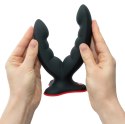 Fun Factory Ryde Black - Elastyczny model podwojny z przyssawką 12,3/10 cm
