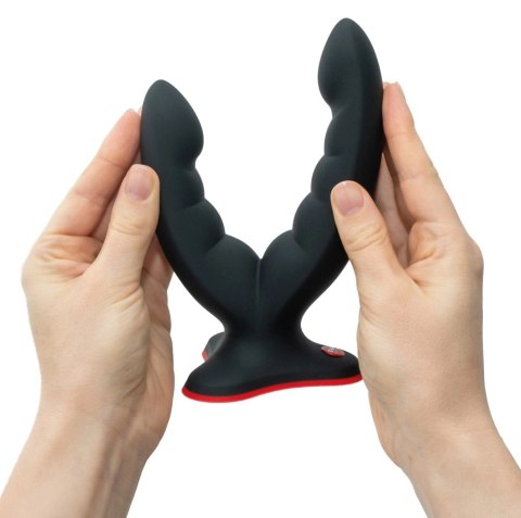 Fun Factory Ryde Black - Elastyczny model podwojny z przyssawką 12,3/10 cm Fun Factory Ryde Black - Elastyczny model podwojny z przyssawką 12,3/10 cm