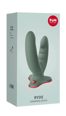 Fun Factory Ryde Wild Olive Zielony - Anatomiczny Model Podwojny z Silikonu