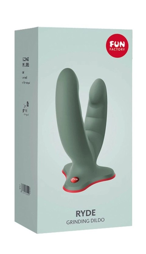 Fun Factory Ryde Wild Olive Zielony - Anatomiczny Model Podwojny z Silikonu Fun Factory Ryde Wild Olive Zielony - Anatomiczny Model Podwojny z Silikonu